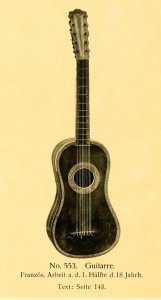 Guitar, French work, 1st half of 18th century