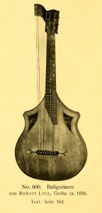 Bassguitar by Rober Lotz, Gotha, ca. 1850